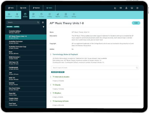 Custom Syllabus Creation